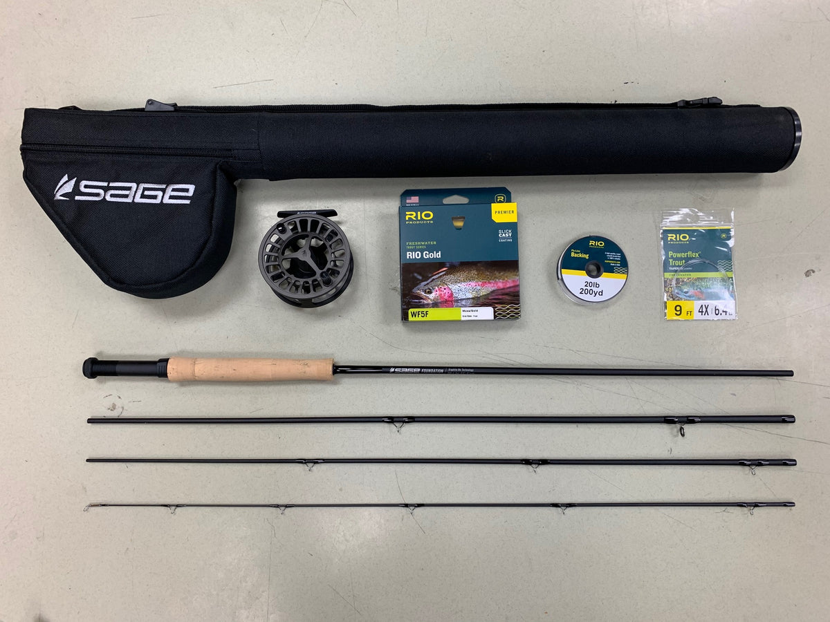 Sage Fly Fishing - Foundation Outfit - Fly Rod, Reel & Line Combo